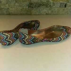 Steve Madden chevron striped ballet flat 8M